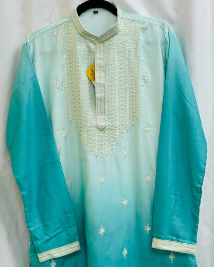 Dual shade Kurta pajama set - Kurti Connection USA