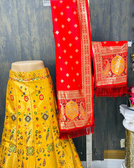 Heavy Banarasi Lehenga - Kurti Connection USA