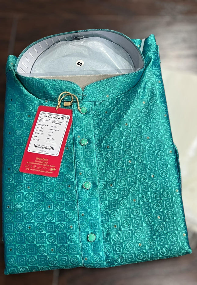 Silk Kurta pajama set - Kurti Connection USA
