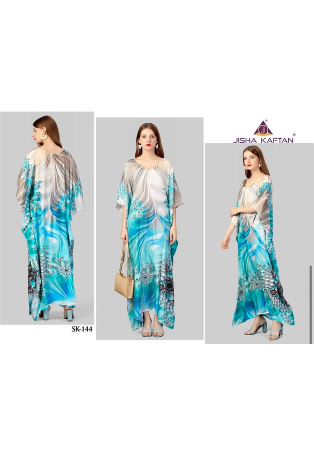 Printed kaftan dress - Kurti Connection USA
