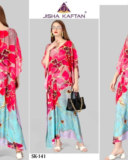 Printed Kaftan dress - Kurti Connection USA