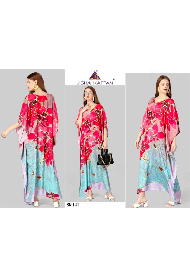 Printed Kaftan dress - Kurti Connection USA
