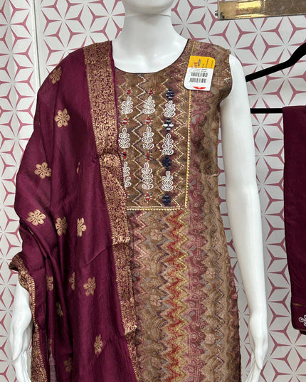 Modal silk salwar suit - Kurti Connection USA