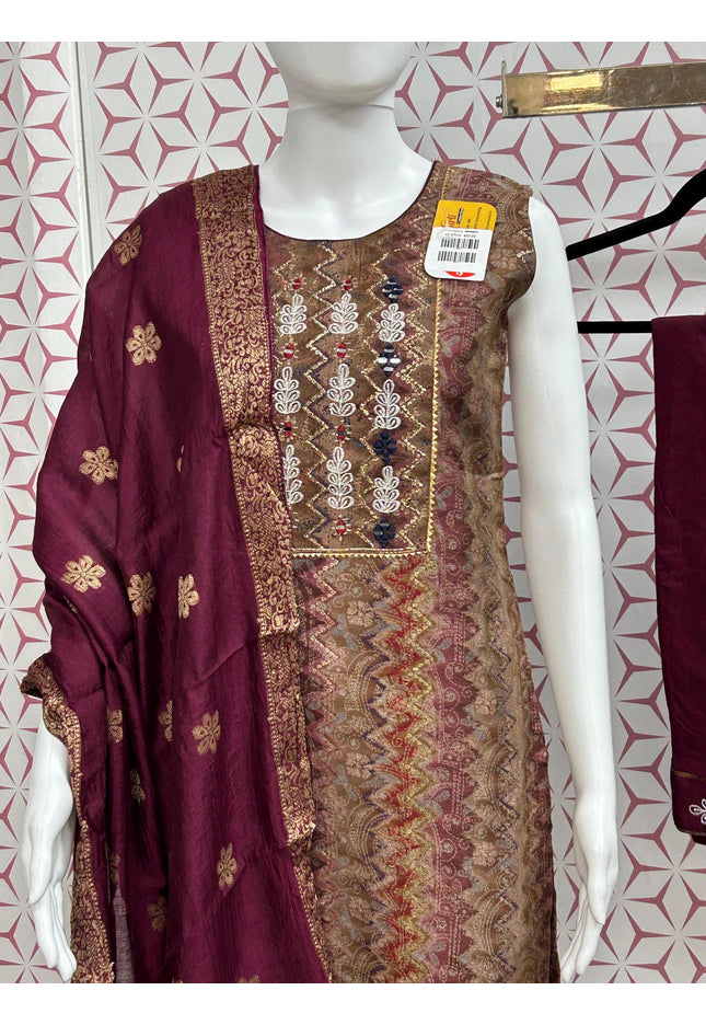 Modal silk salwar suit - Kurti Connection USA