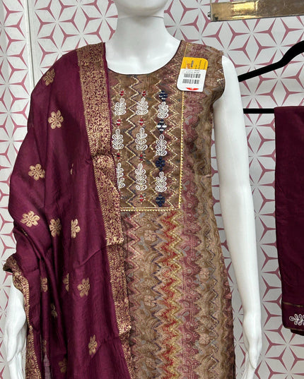 Modal silk salwar suit - Kurti Connection USA