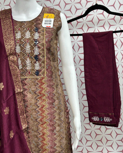 Modal silk salwar suit - Kurti Connection USA