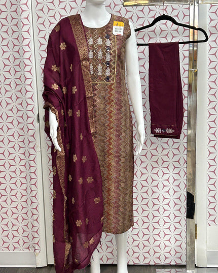 Modal silk salwar suit - Kurti Connection USA