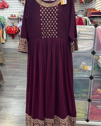 Party wear long gown - Kurti Connection USA