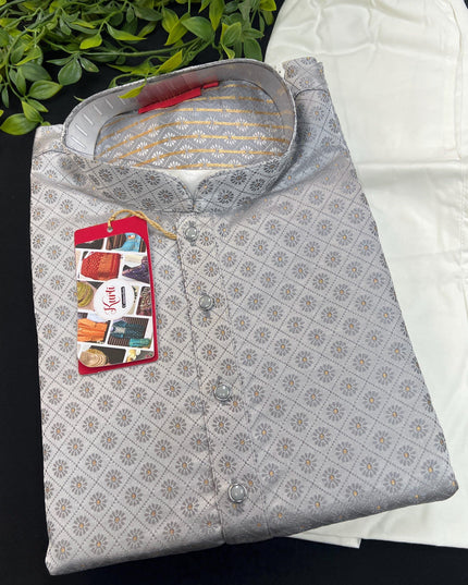 Silk Kurta pajama set - Kurti Connection USA