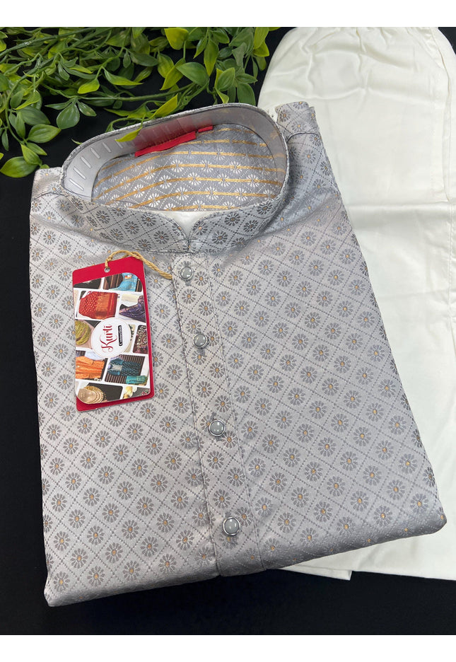 Silk Kurta pajama set - Kurti Connection USA