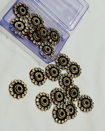 Kundan patches for dresses, sewing supplies , decorative patches - Kurti Connection USA