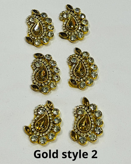 Kundan patches for dresses, sewing supplies , decorative patches - Kurti Connection USA