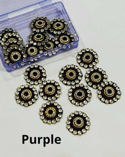 Kundan patches, decorative fabric patches - Kurti Connection USA