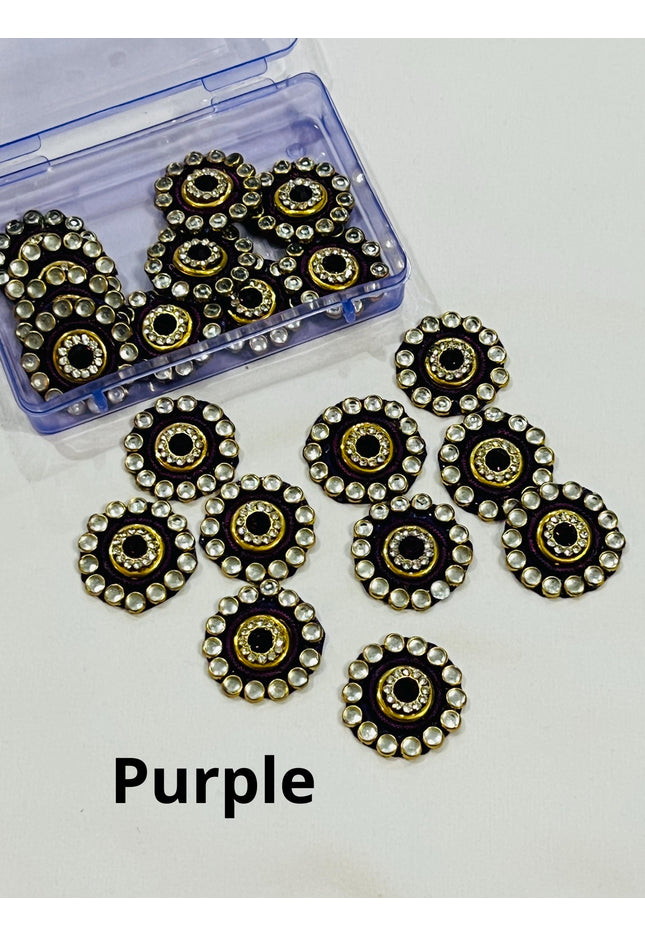 Kundan patches, decorative fabric patches - Kurti Connection USA