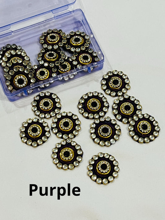 Kundan patches, decorative fabric patches