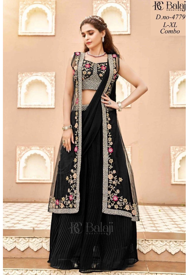 Lehenga Choli set | pre stitched dupatta - Kurti Connection USA