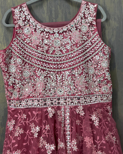Heavy party wear gown | indo western gown - Kurti Connection USA