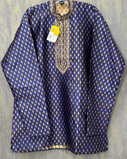 Silk short kurta for men - Kurti Connection USA
