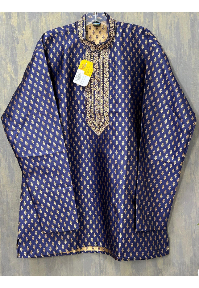 Silk short kurta for men - Kurti Connection USA