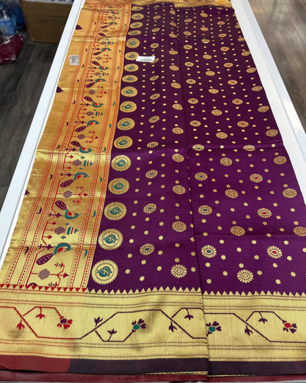 Art silk paithani saree - Kurti Connection USA