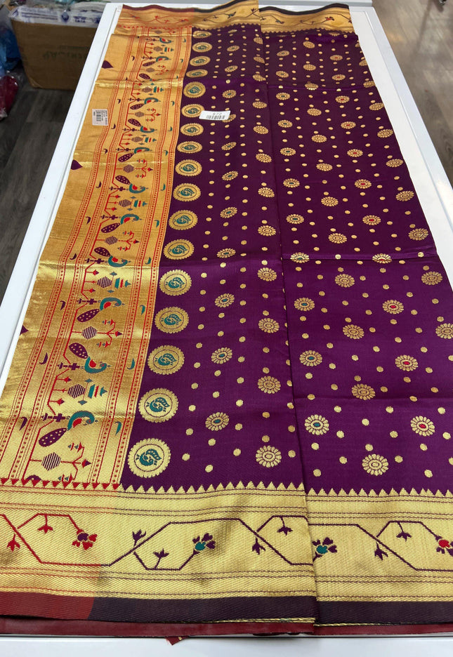 Art silk paithani saree - Kurti Connection USA