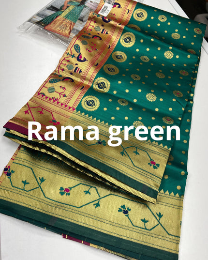 Art silk paithani saree - Kurti Connection USA