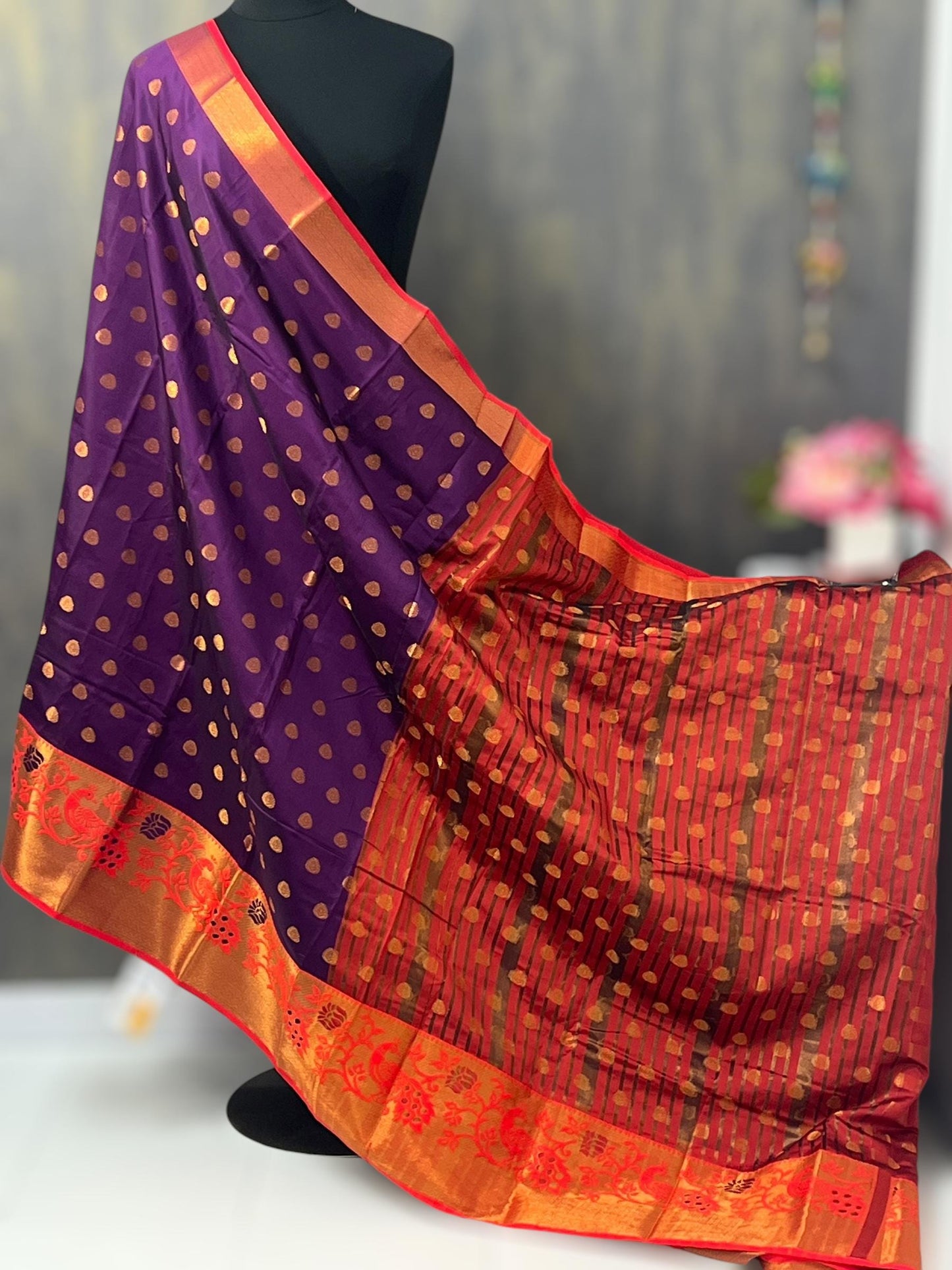 Semi paithani saree