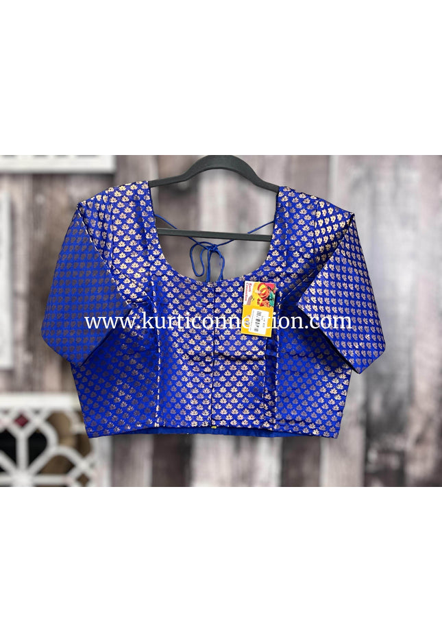 Royal blue blouse - Kurti Connection USA
