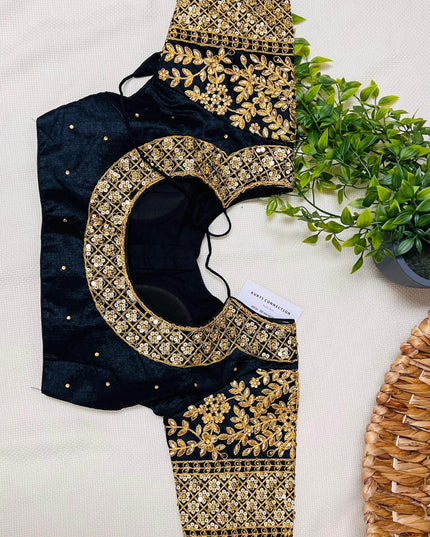 Silk blouse : front hooks | colors available - Kurti Connection USA