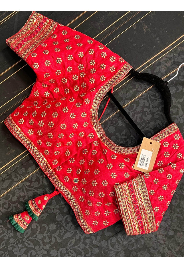 Silk blouses | heavy party wear blouse | saree blouse - Kurti Connection USA