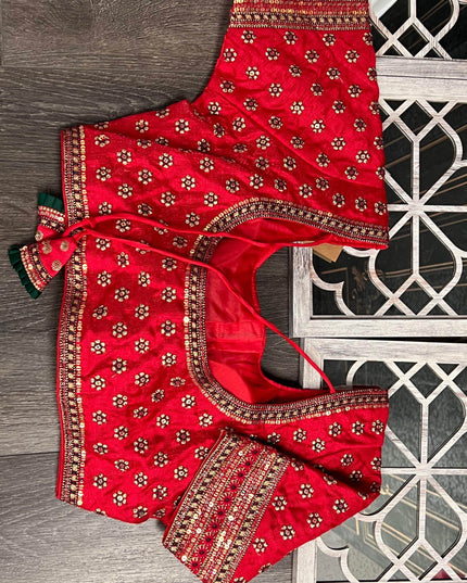 Silk blouses | heavy party wear blouse | saree blouse - Kurti Connection USA