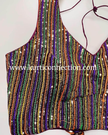 Sequin blouse - Kurti Connection USA