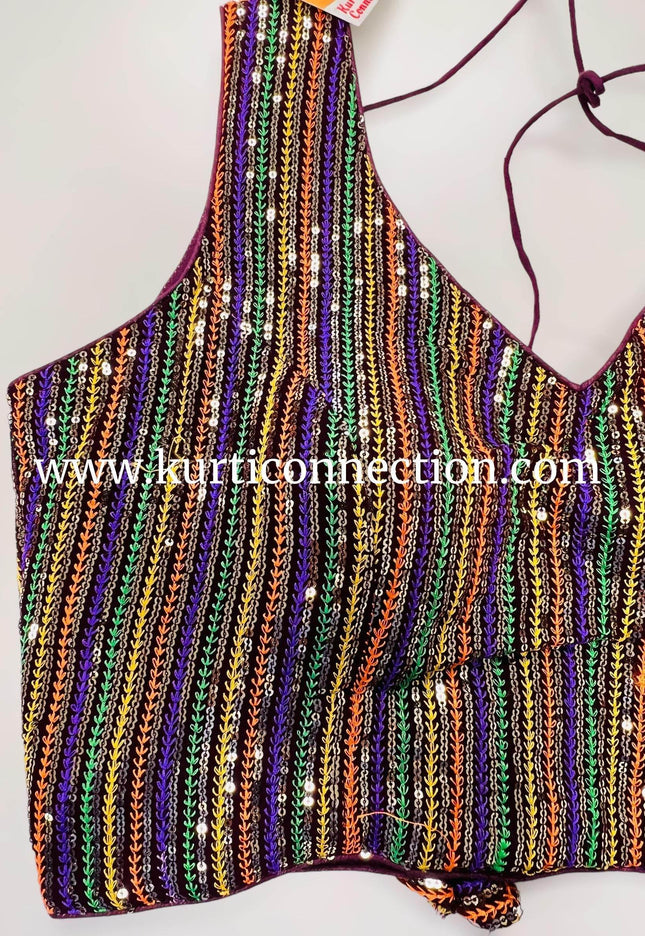 Sequin blouse - Kurti Connection USA