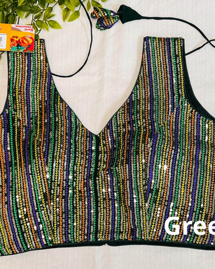 Sequin blouse - Kurti Connection USA