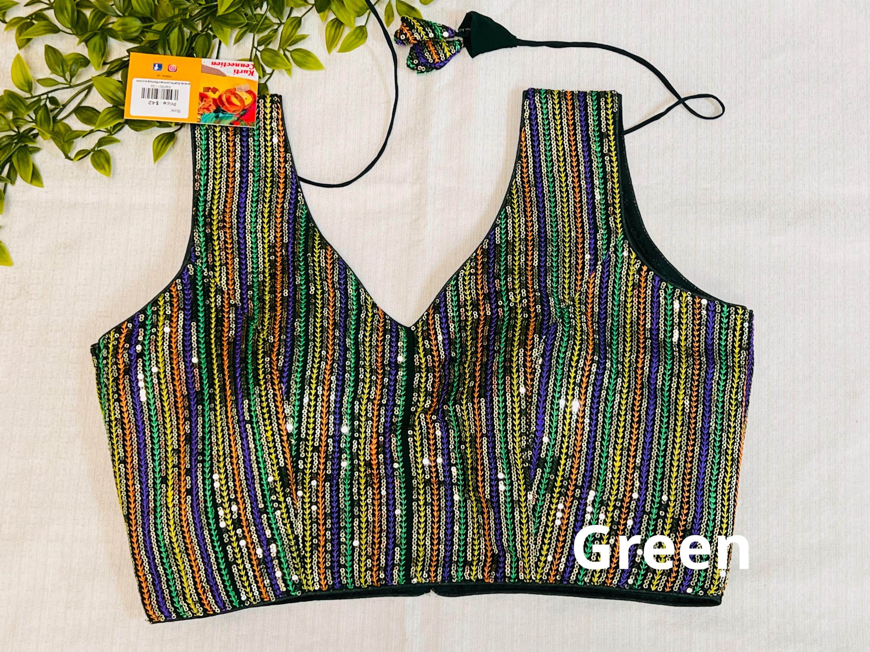 Sequin blouse - Kurti Connection USA
