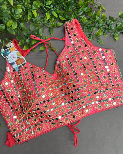 Mirror work blouse : Colors available - Kurti Connection USA