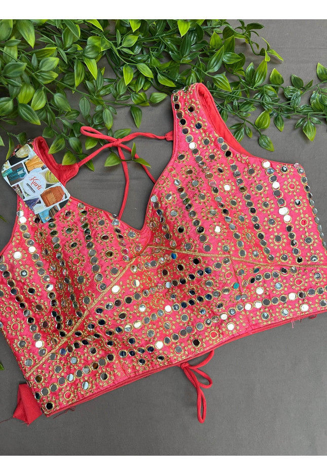 Mirror work blouse : Colors available - Kurti Connection USA
