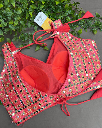 Mirror work blouse : Colors available - Kurti Connection USA