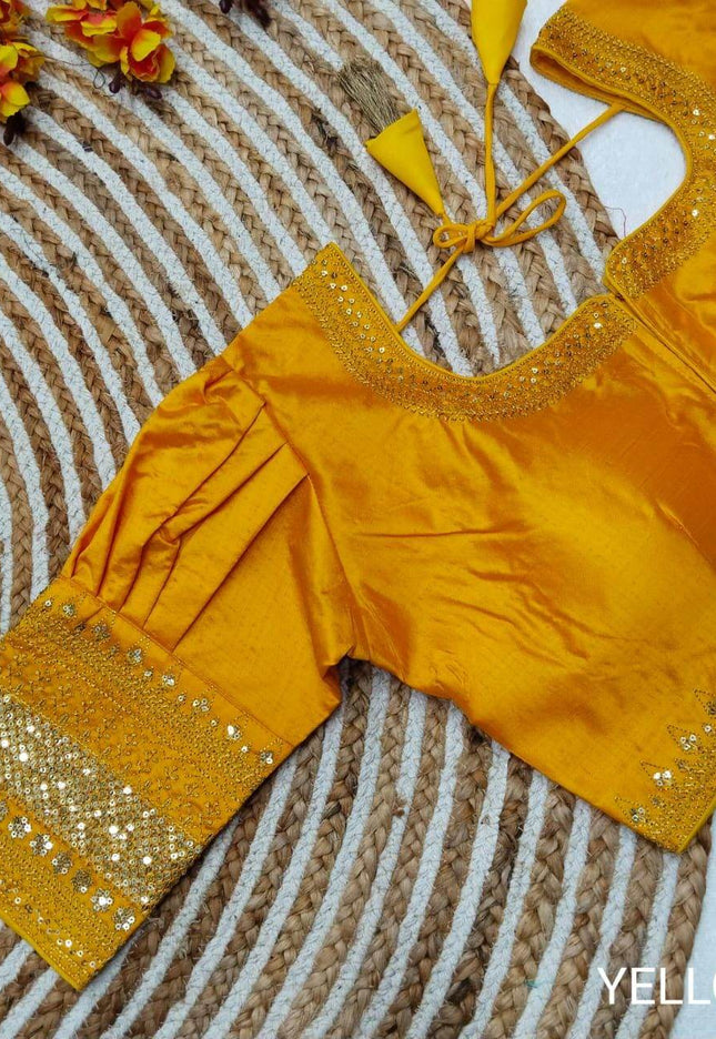 Silk Blouses : Colors available - Kurti Connection USA
