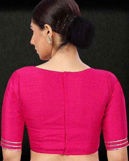 2879 Raw silk blouse | readymade blouse for saree - Kurti Connection USA