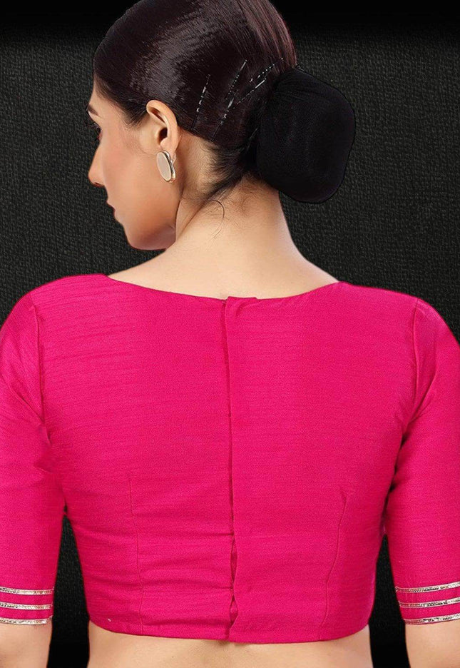 2879 Raw silk blouse | readymade blouse for saree - Kurti Connection USA