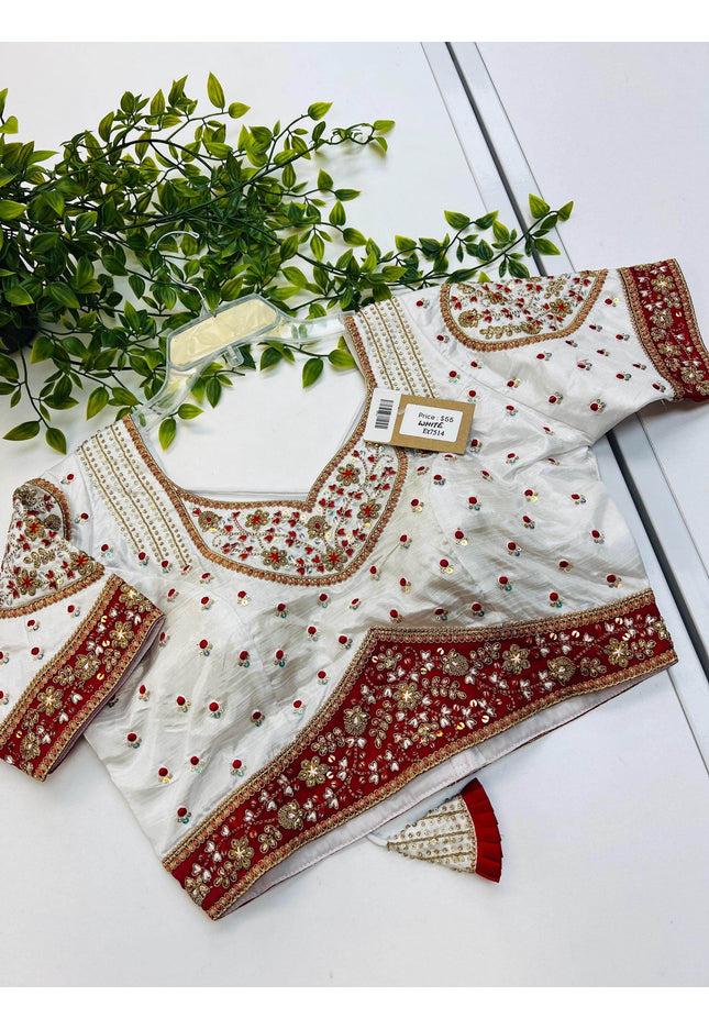Et7514 readymade blouse / party wear blouse | blouse for lehenga - Kurti Connection USA