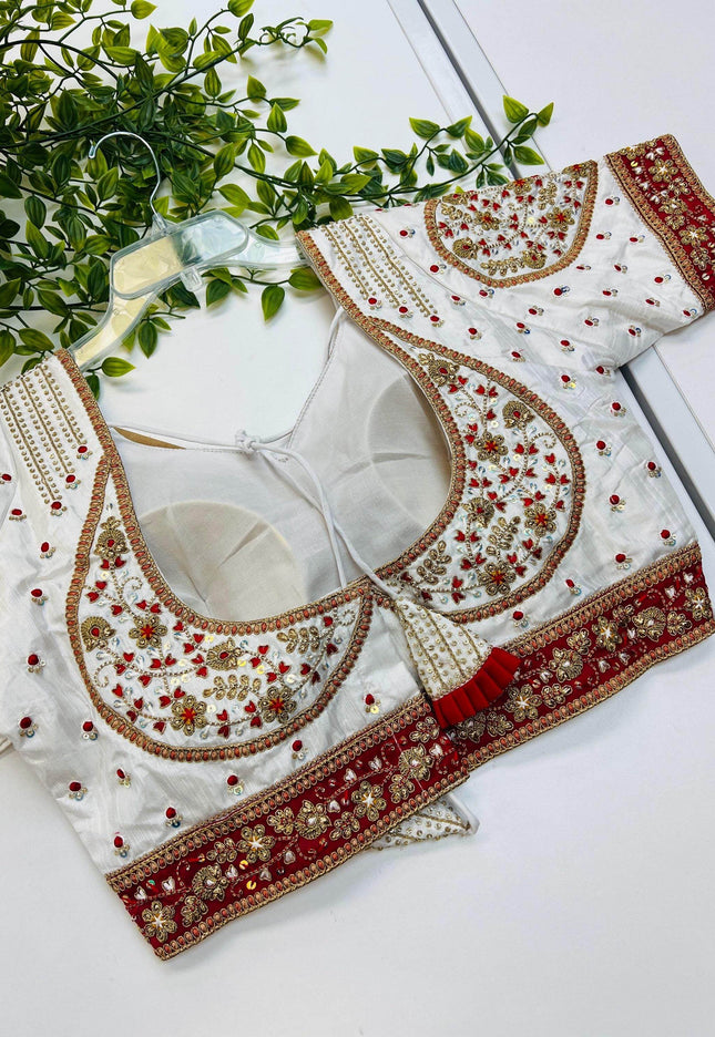 Et7514 readymade blouse / party wear blouse | blouse for lehenga - Kurti Connection USA