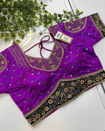 Et7514 readymade blouse / party wear blouse | blouse for lehenga - Kurti Connection USA