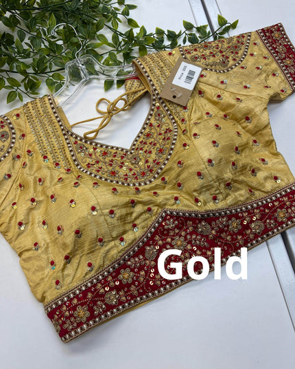 Et7514 readymade blouse / party wear blouse | blouse for lehenga - Kurti Connection USA