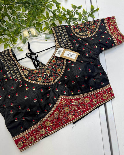Et7514 readymade blouse / party wear blouse | blouse for lehenga - Kurti Connection USA