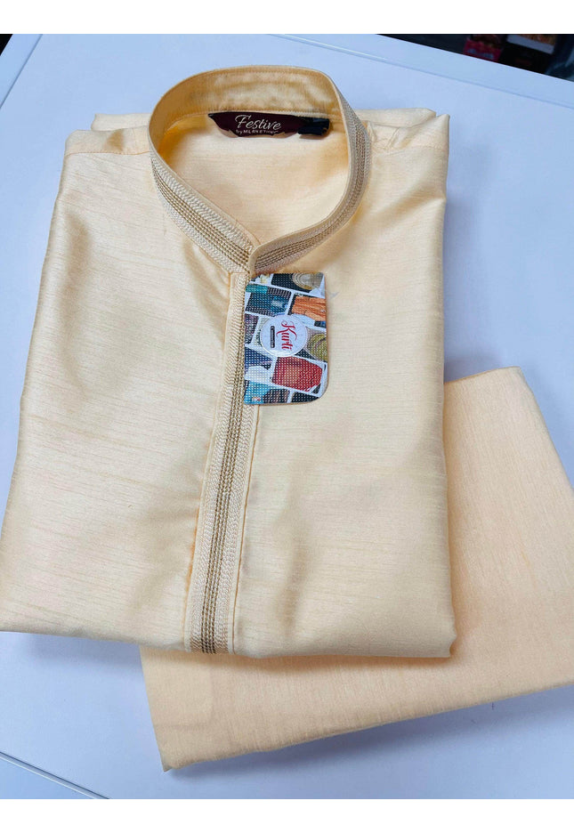Raw silk kurta set | Mens kurta pajaama - Kurti Connection USA