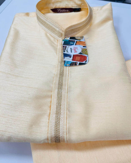 Raw silk kurta set | Mens kurta pajaama - Kurti Connection USA