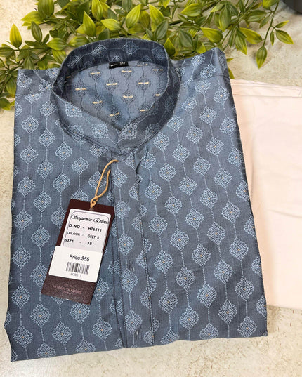 Silk kurta pajaama - Kurti Connection USA