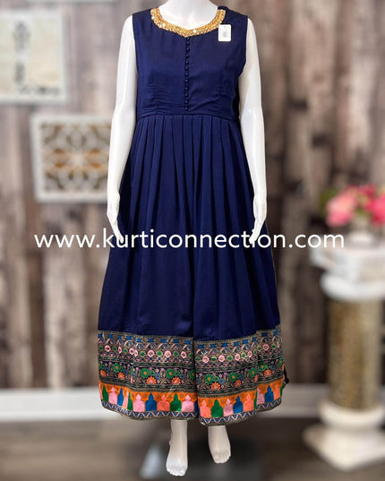 Party wear long kurti - Kurti Connection USA